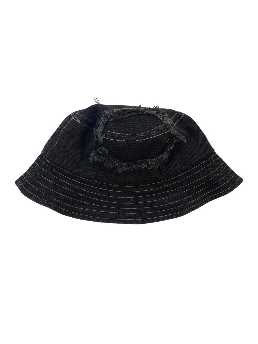 DENIM BUCKET HAT (black)